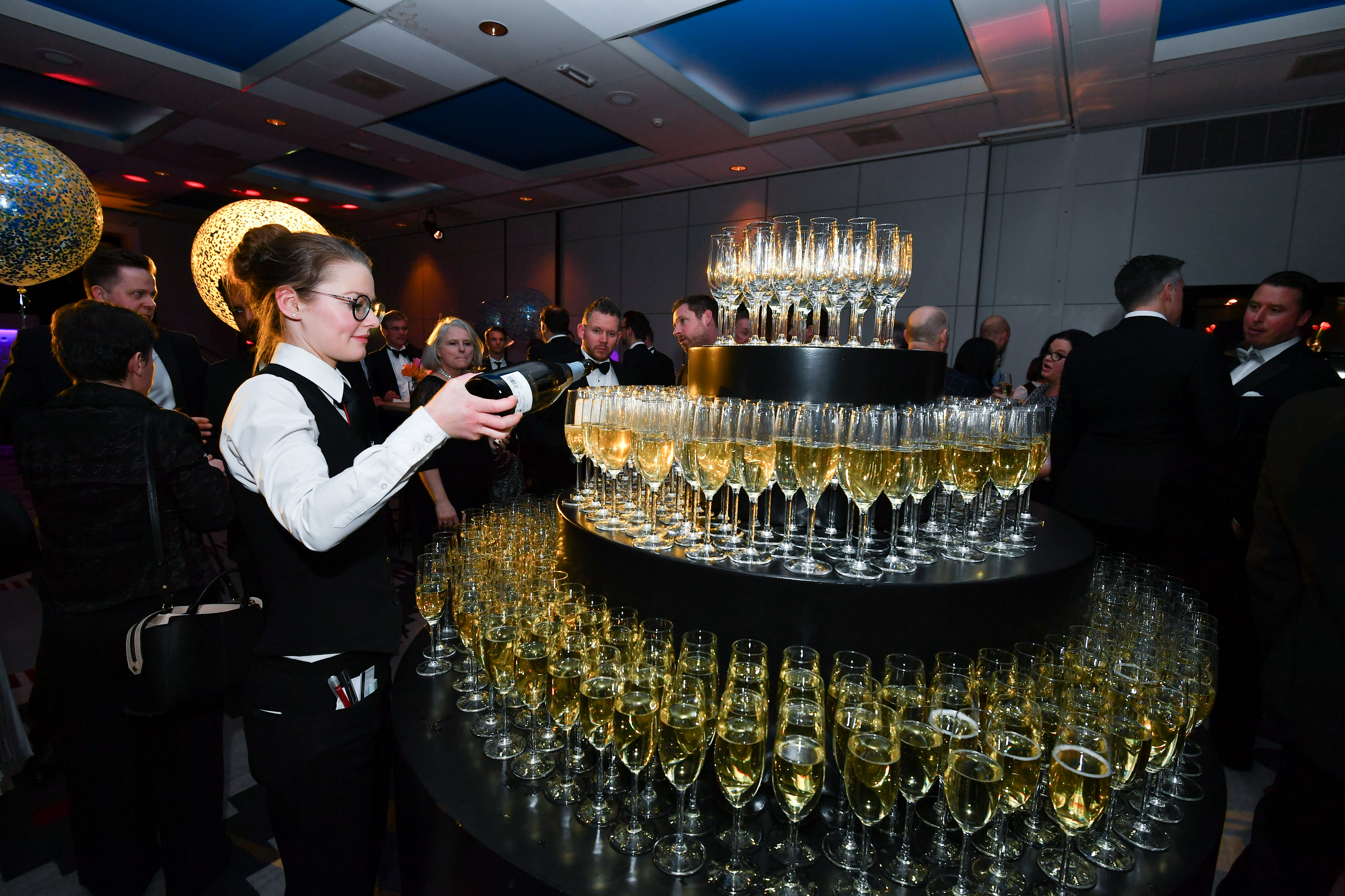 drinks decorated on the table