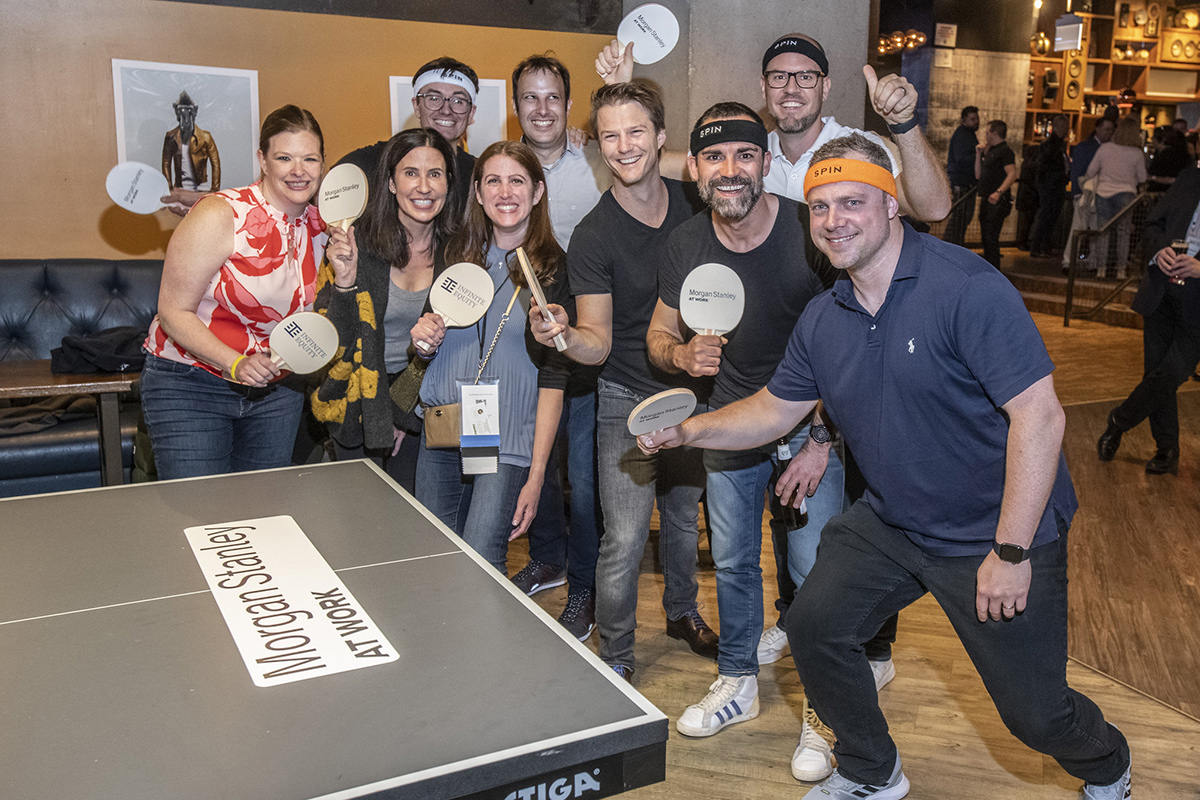 people enjoying table tennis