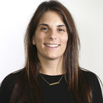 Lady with dark hair smiling