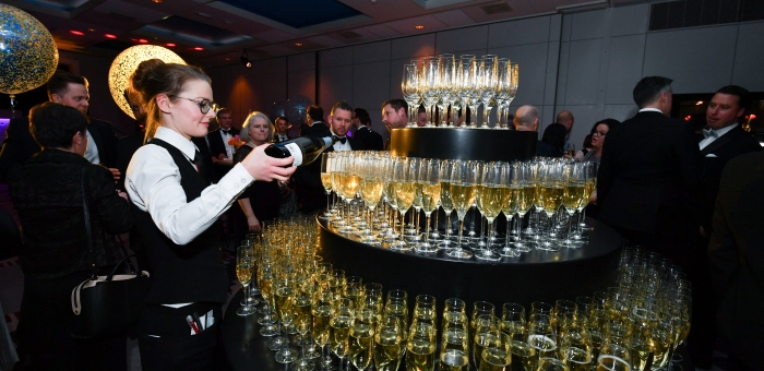 drinks decorated on table